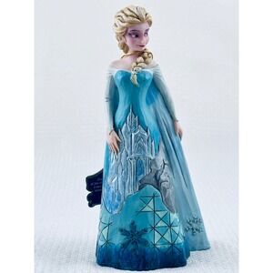 Disney Traditions Jim Shore Frozen Elsa Figurine Enesco 4039079 Ice Palace Blue